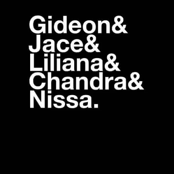 Magic The Gathering Names Men's T-Shirt - Black