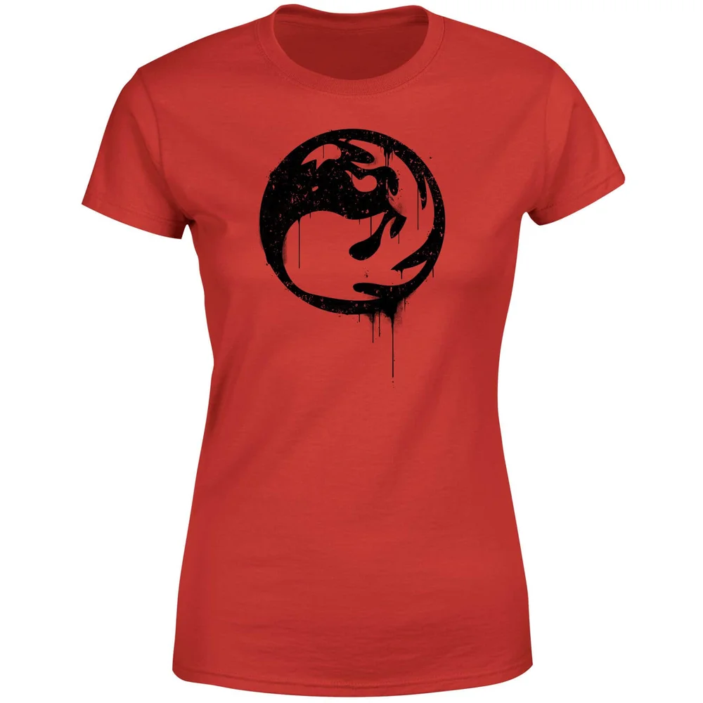 Magic The Gathering Red Mana Splatter Women's T-Shirt - Red - S - Rood Afbeelding 1
