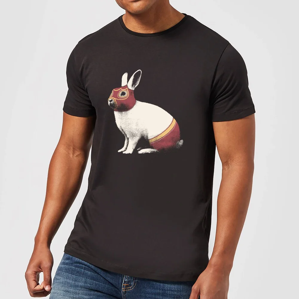 Florent Bodart Lapin Catcheur Men's T-Shirt - Black - 3XL - Zwart Afbeelding 1