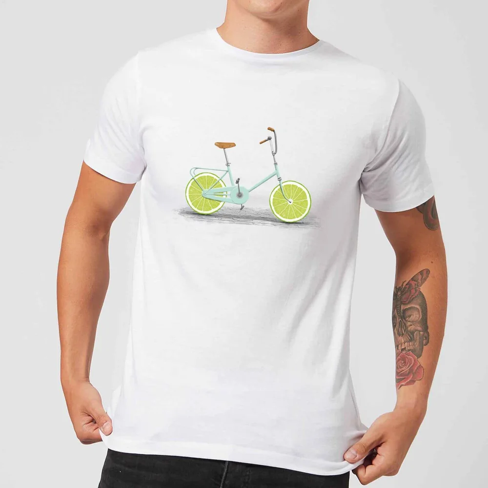 Florent Bodart Citrus Lime Men's T-Shirt - White - 5XL Afbeelding 1