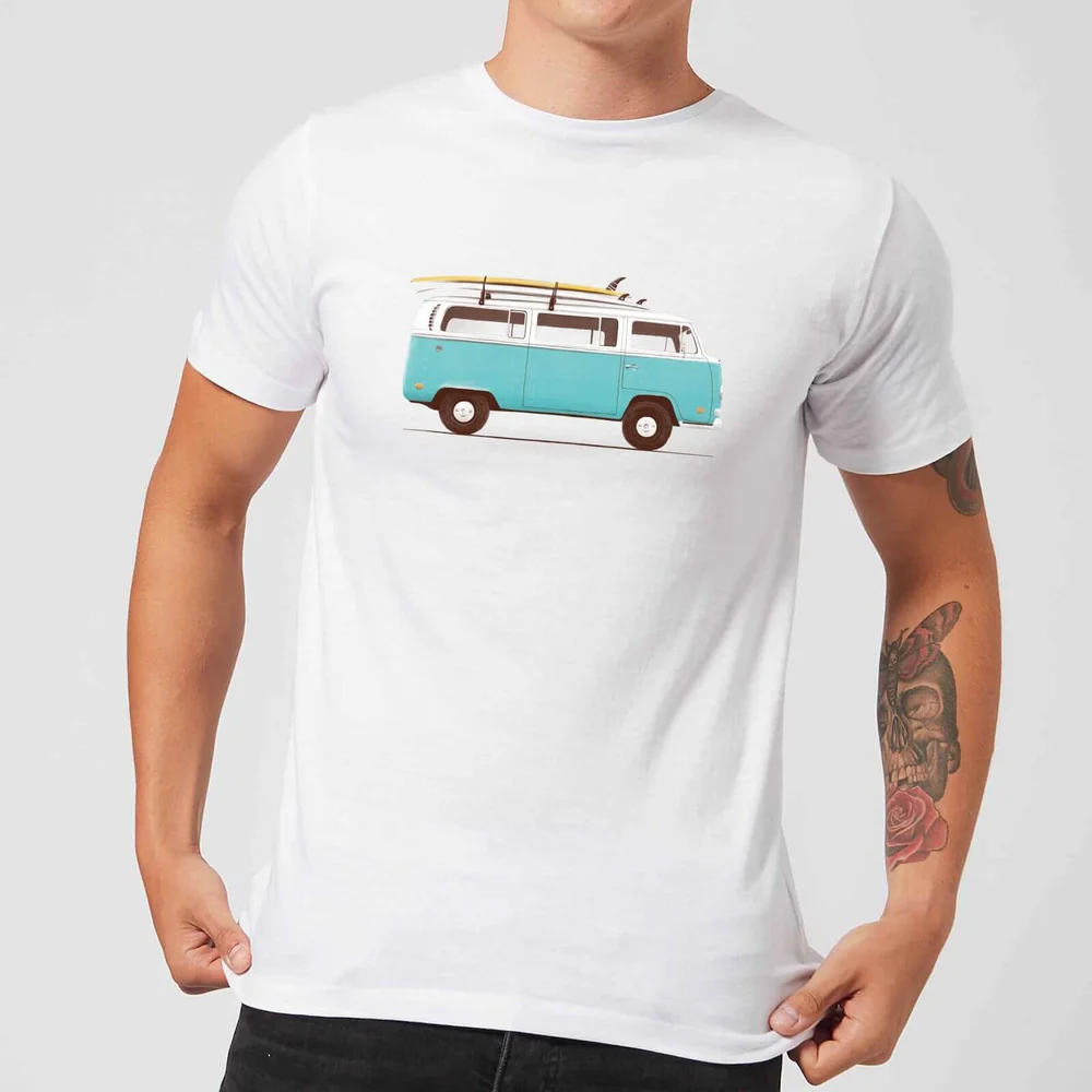 Florent Bodart Blue Van Men's T-Shirt - White - 5XL Afbeelding 1