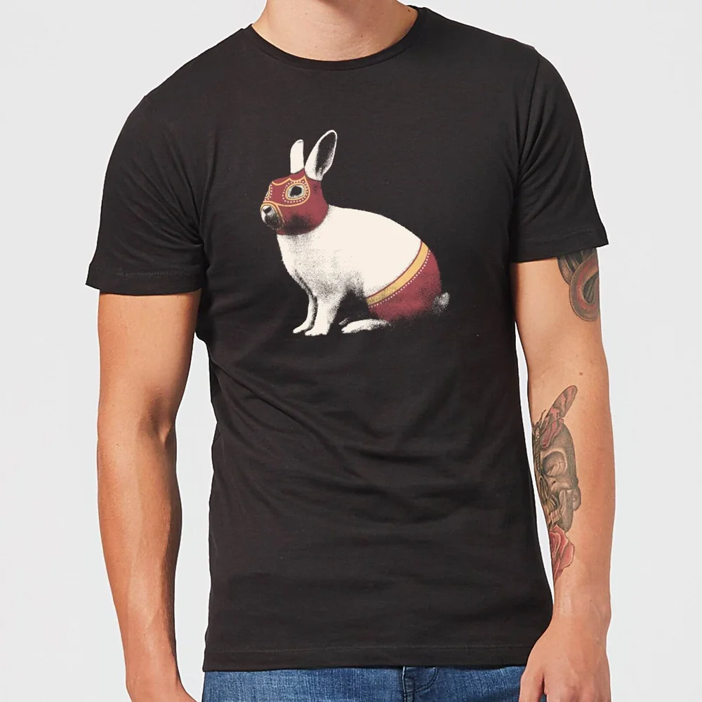 Florent Bodart Lapin Catcheur Men's T-Shirt - Black - 3XL - Zwart Afbeelding 1