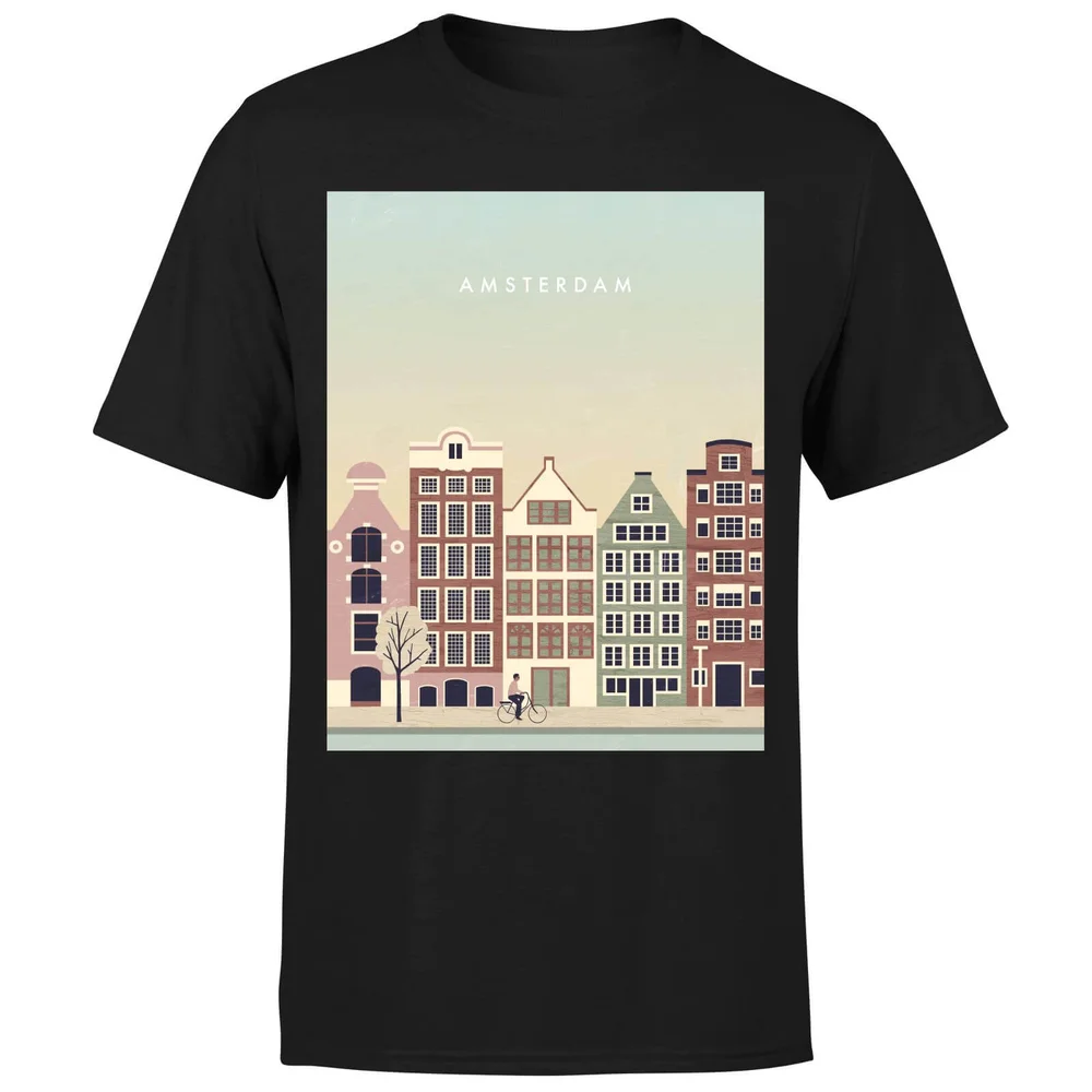 Amsterdam Men's T-Shirt - Black - 3XL - Zwart Afbeelding 1
