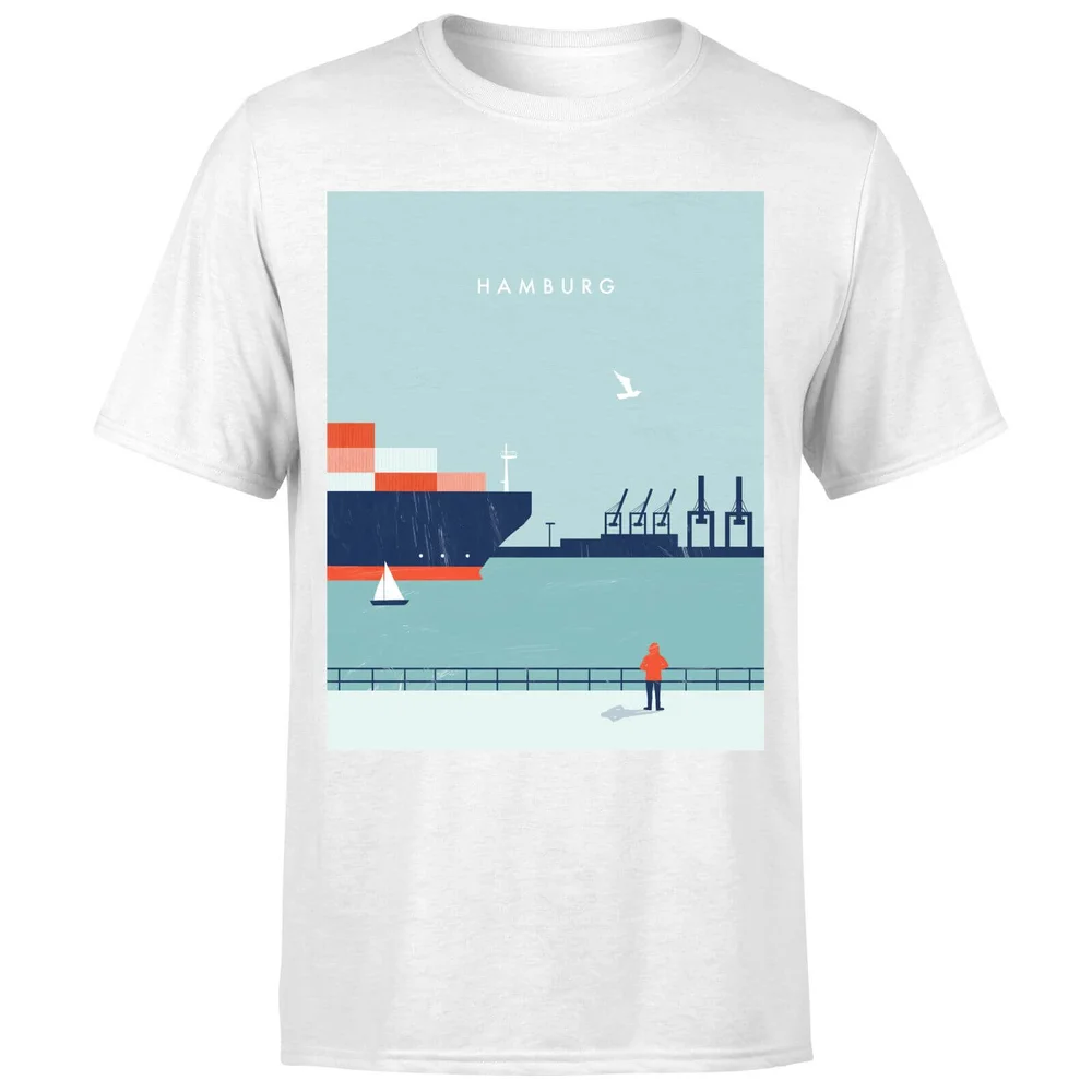 Hamburg Men's T-Shirt - White - 5XL Afbeelding 1