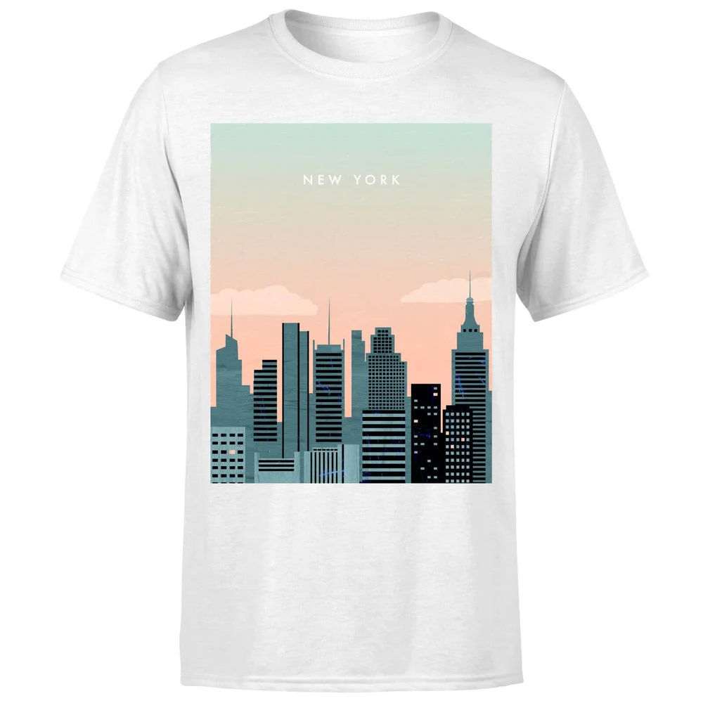 New York Men's T-Shirt - White - 5XL Afbeelding 1
