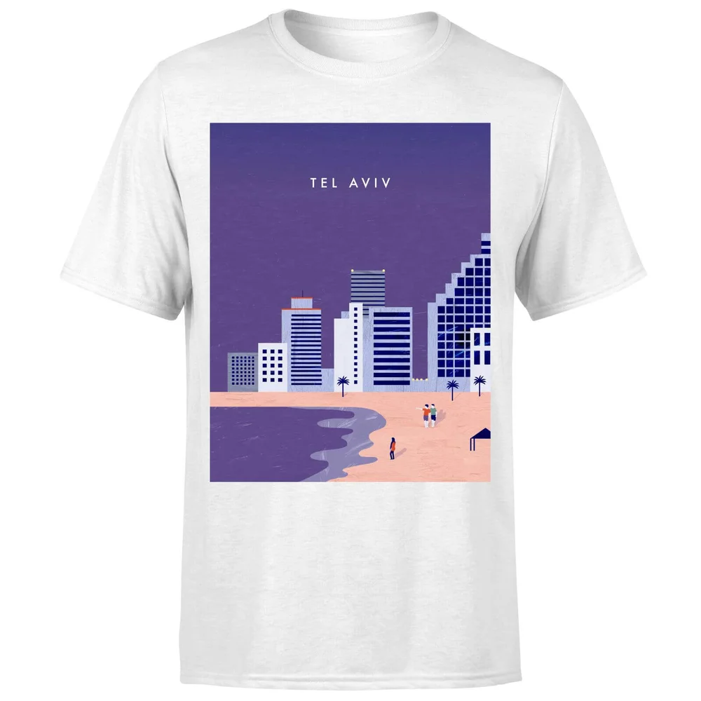 Tel Aviv Men's T-Shirt - White - 5XL Afbeelding 1