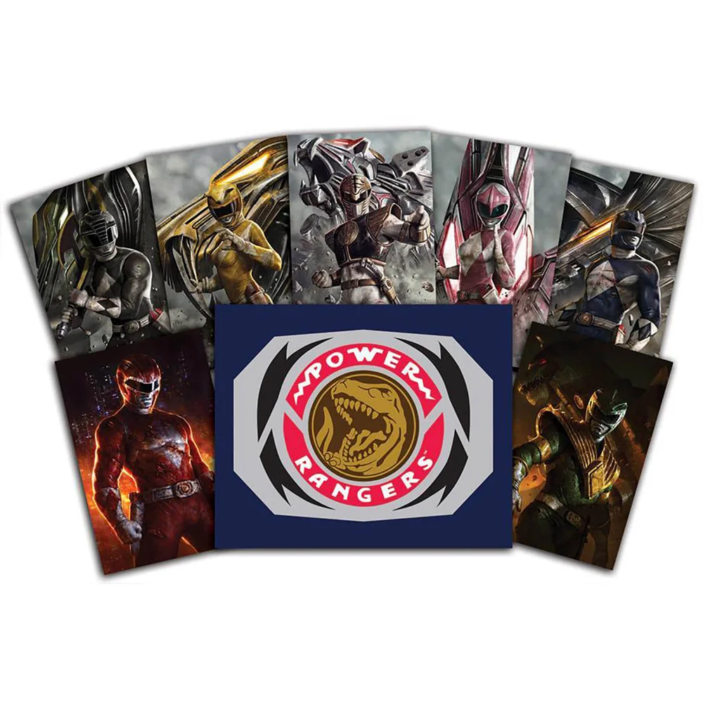 Power Ranger Power Pack 6.5 x 10 Inch Lithograph Prints by Dave Rapoza and Carlos Dattoli - SDCC Exclusive (Set of 7) Afbeelding 1