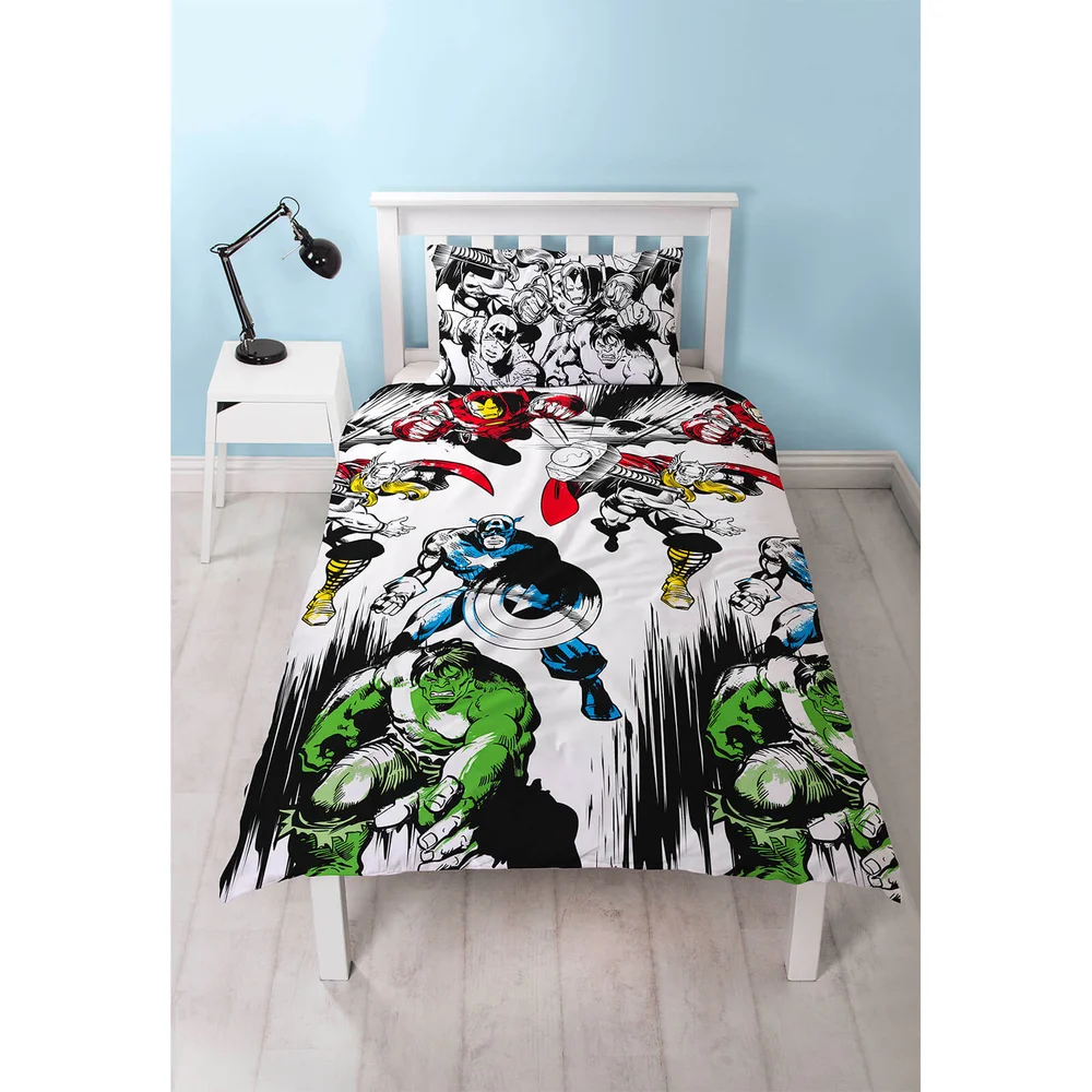 Marvel Comics Crop Duvet Set - Single Afbeelding 1