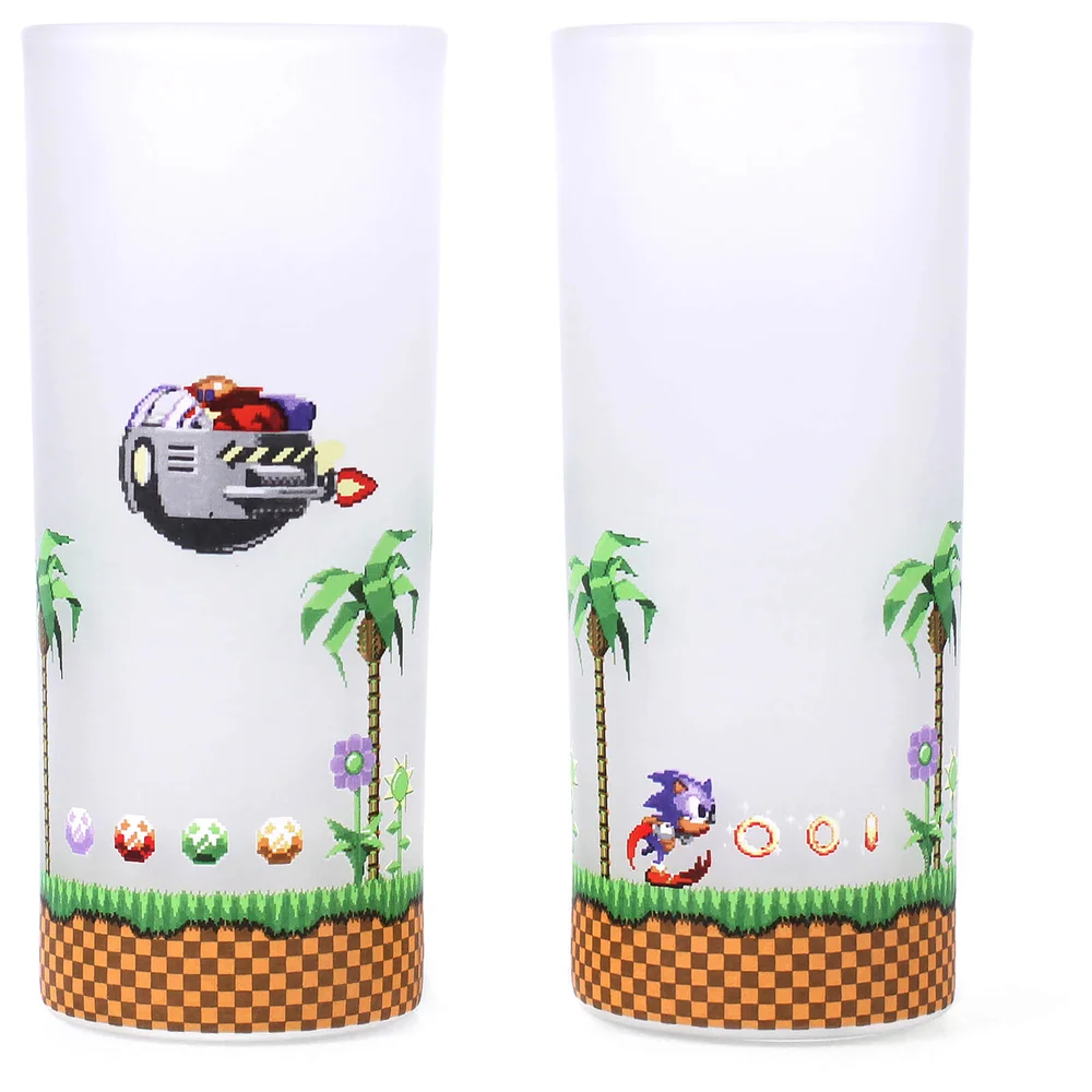 Sonic The Hedgehog Glazen - Set van 2 Afbeelding 1