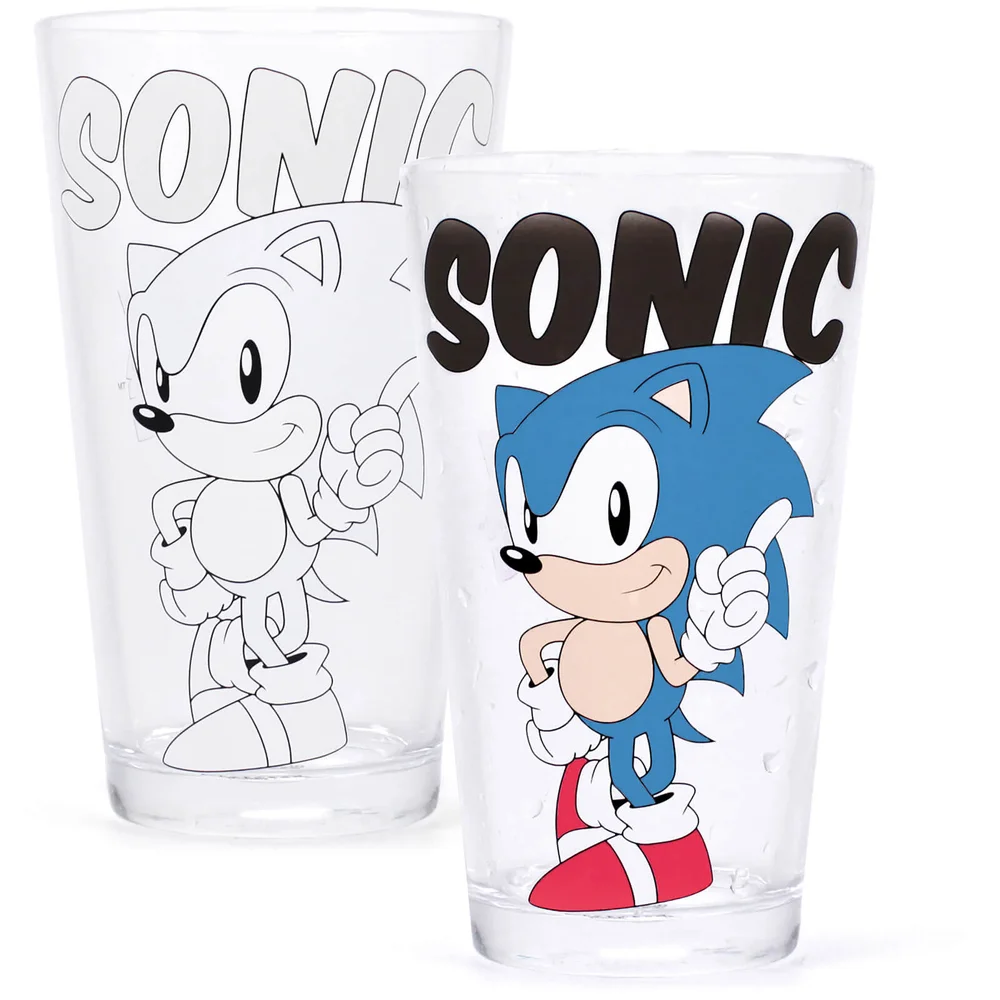 Sonic The Hedgehog Kleurwisselend Glas Afbeelding 1