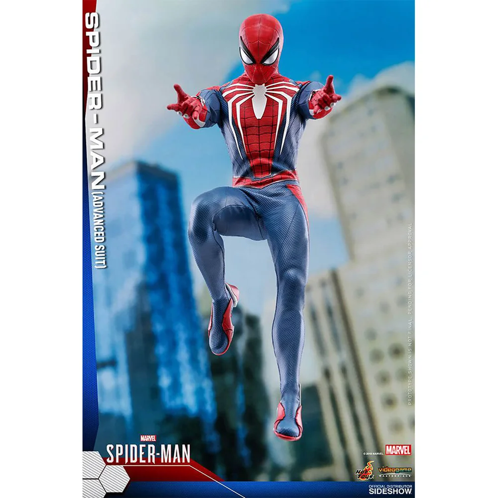 Hot Toys Marvel's Spider-Man Videogame Masterpiece Action Figure 1/6 Spider-Man Advanced Suit 30cm Afbeelding 1