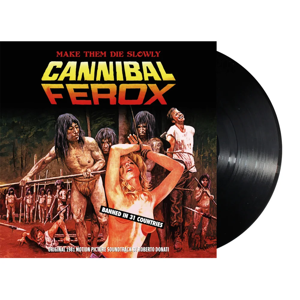 Cannibal Ferox (orginele filmsoundtrack uit 1981) -Zwarte LP Afbeelding 1