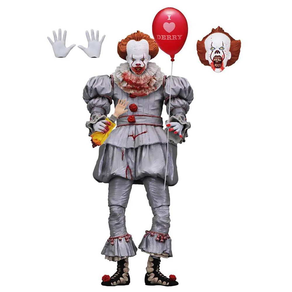 NECA IT Ultimate Pennywise "I Heart Derry" Action Figure Afbeelding 1