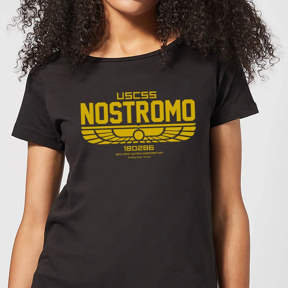 Alien USCSS Nostromo Dames T-shirt - Zwart - XS Afbeelding 1