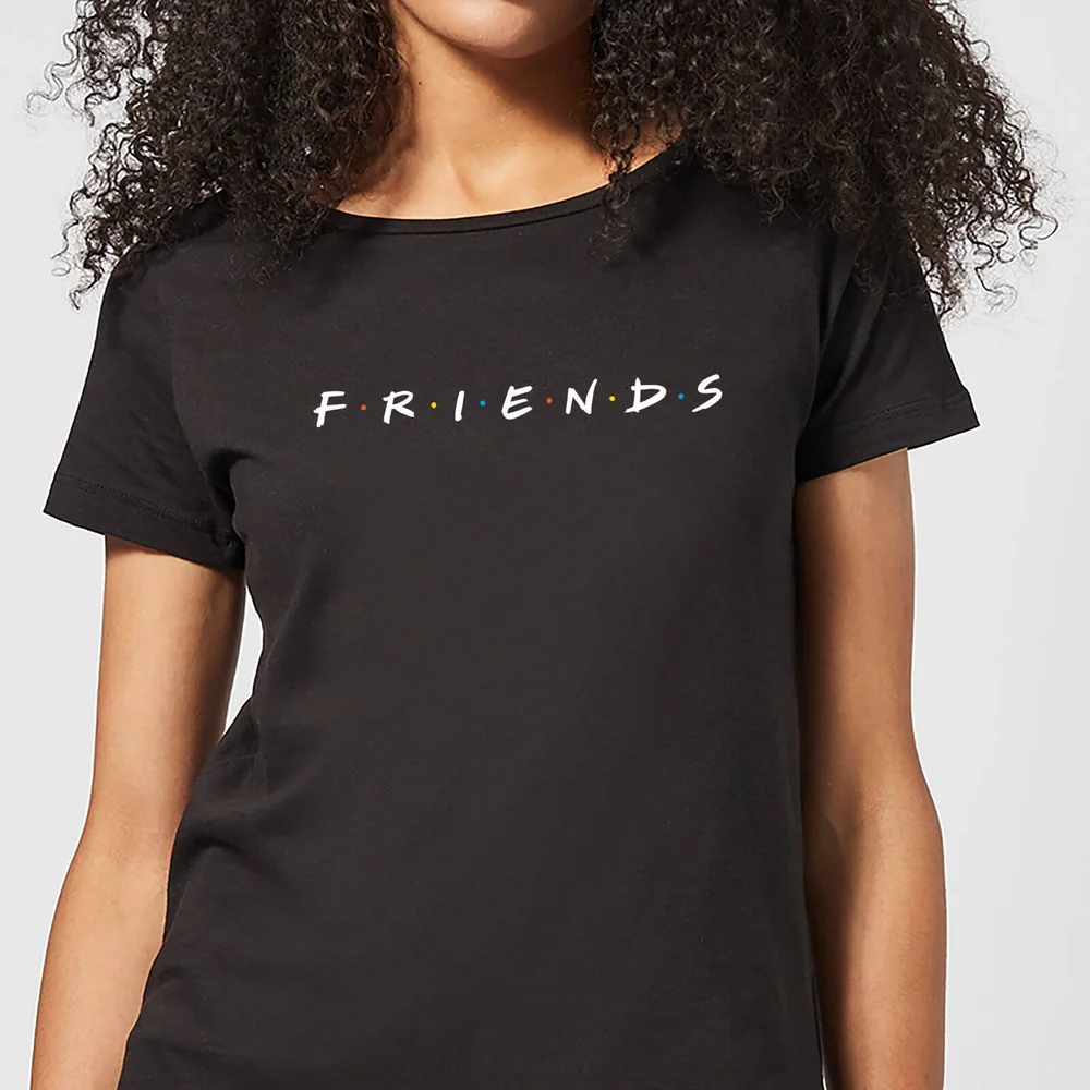 Friends Logo dames t-shirt - Zwart - S Afbeelding 1