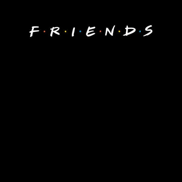 Friends Logo dames t-shirt - Zwart