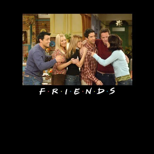 Friends Cast Shot dames t-shirt - Zwart