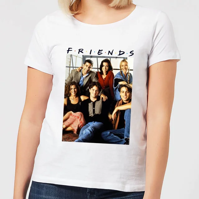 Friends Vintage Character Shot dames t-shirt - Wit
