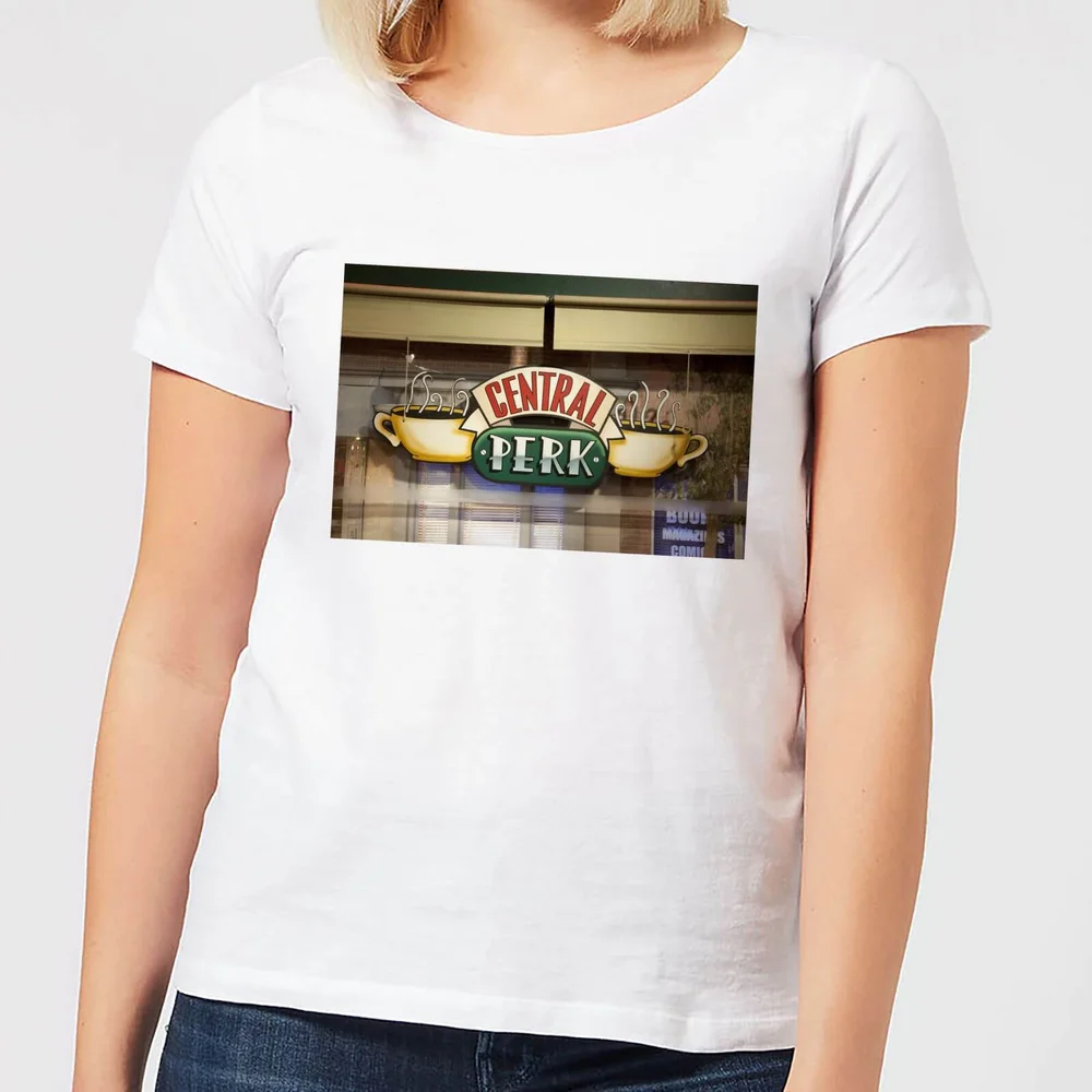 Friends Central Perk Coffee Sign dames t-shirt - Wit - S Afbeelding 1