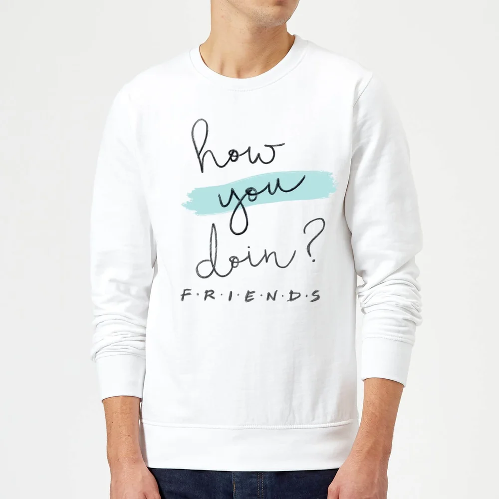 Friends How You Doin? trui - Wit - S Afbeelding 1