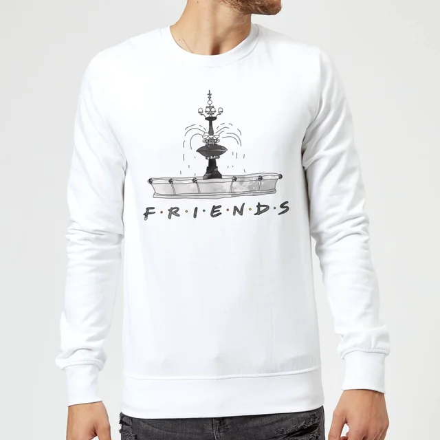 Friends Fountain Sketch trui - Wit