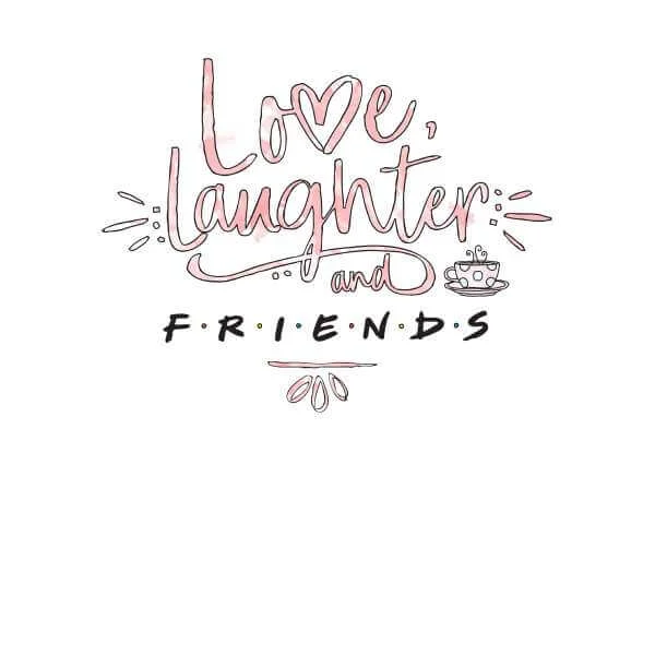 Friends Love Laughter trui - Wit