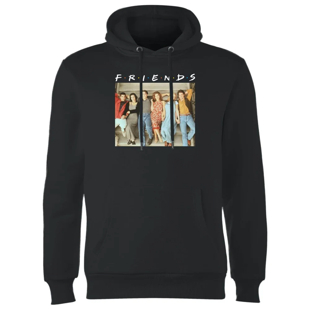 Friends Retro Character Shot hoodie - Zwart - S Afbeelding 1