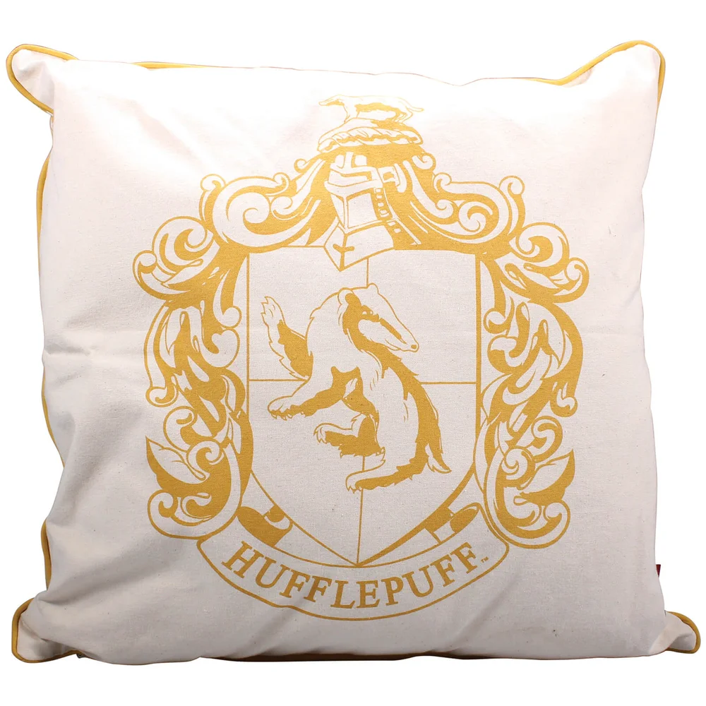 Harry Potter Hufflepuff Crest Filled Cushion Afbeelding 1