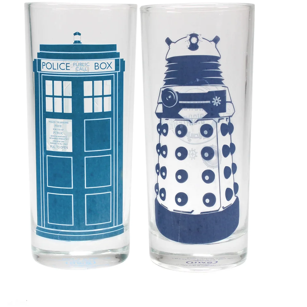 Doctor Who veranderende glazen bij koud worden (set van 2) Afbeelding 1