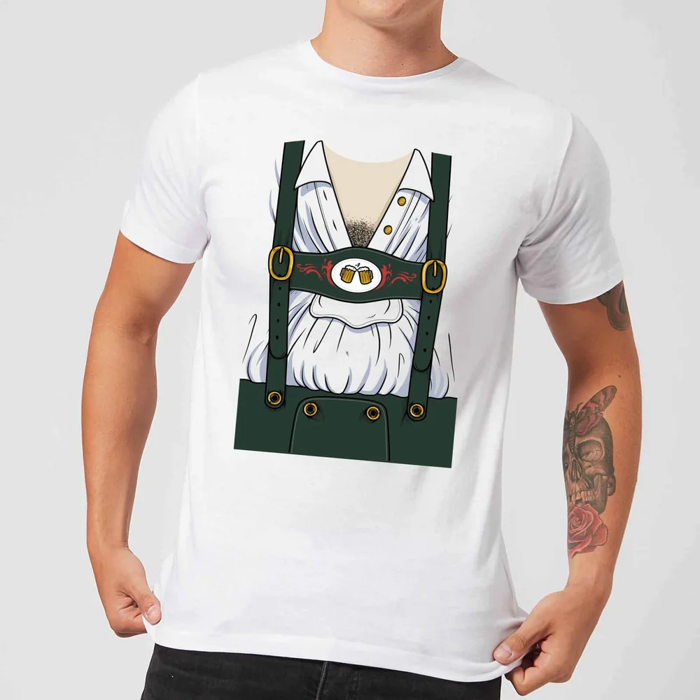 Oktoberfest Chest Men's T-Shirt - White - S - Wit Afbeelding 1