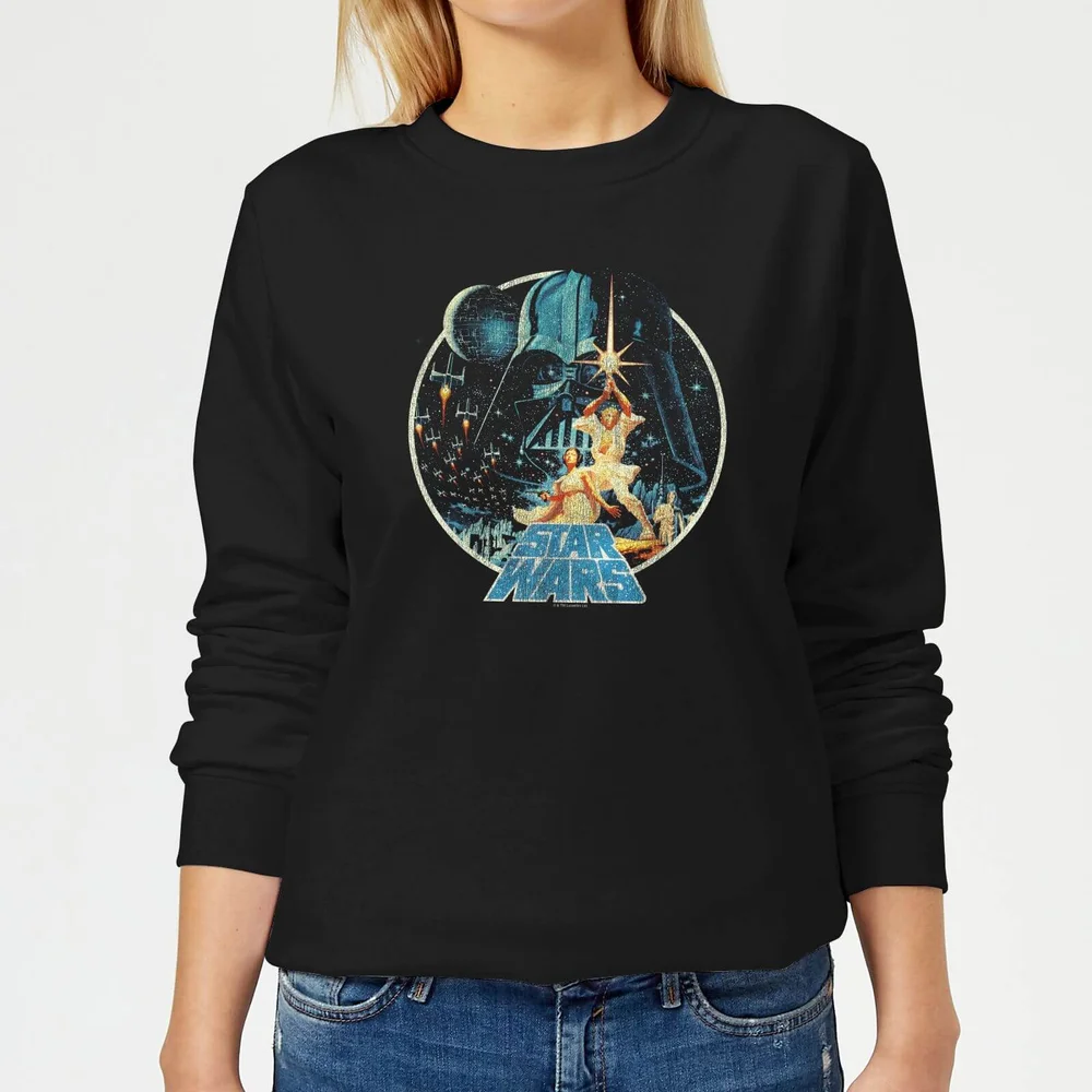 Star Wars Vintage Victory Women's Sweatshirt - Black - S Afbeelding 1