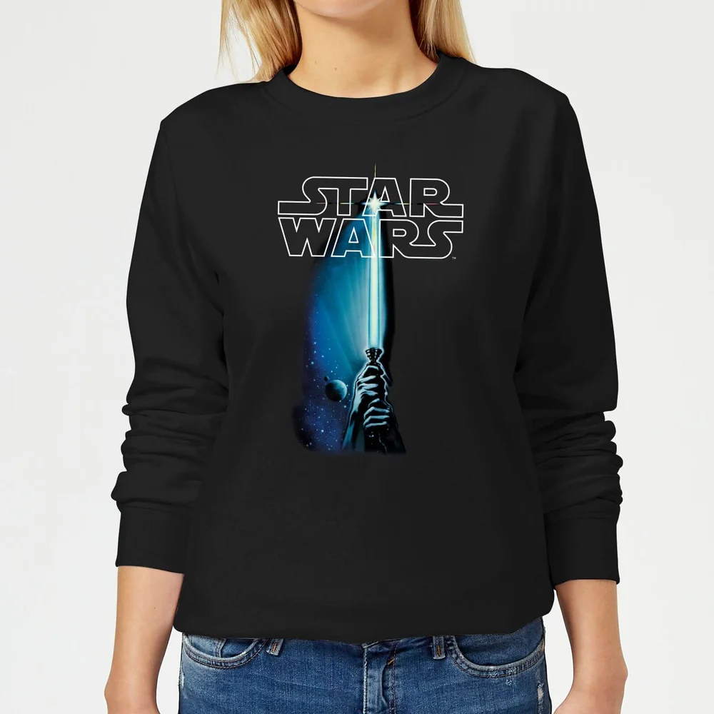 Star Wars Lightsaber Women's Sweatshirt - Black - S Afbeelding 1