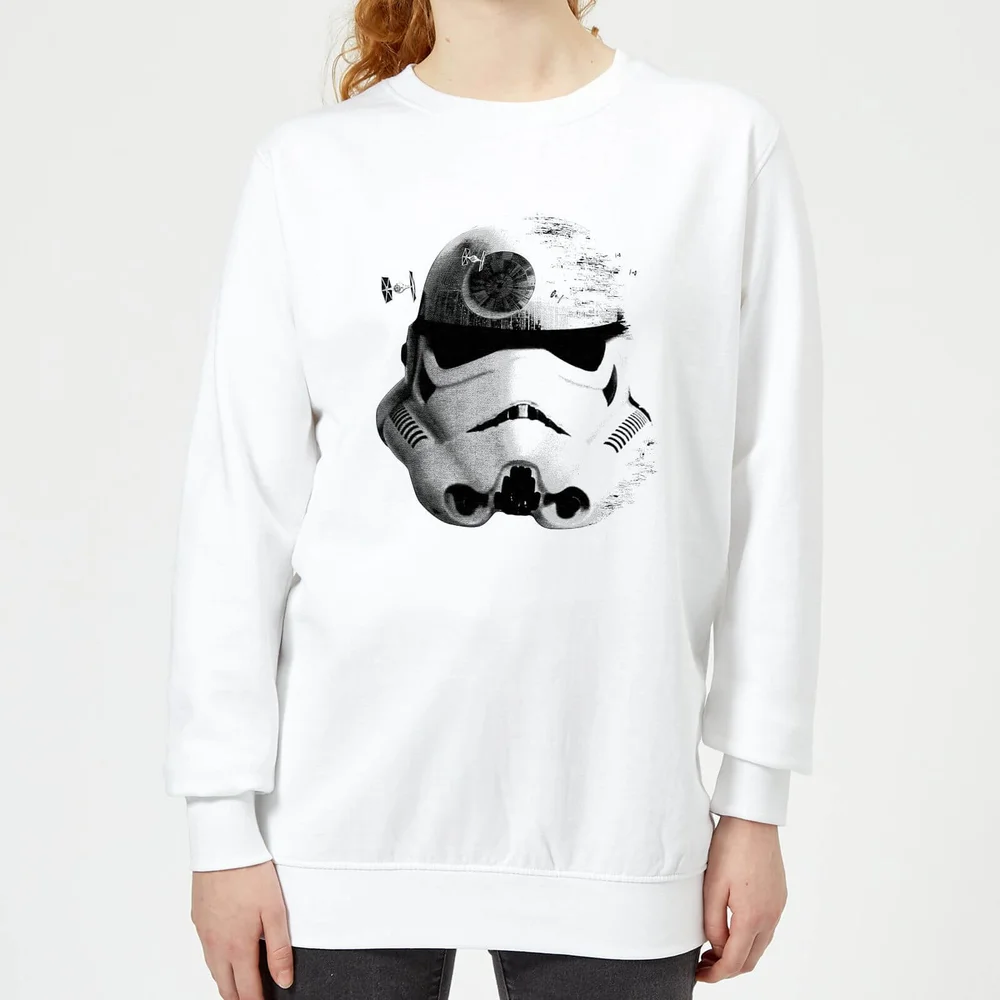 Star Wars Command Stormtrooper Death Star Women's Sweatshirt - White - S Afbeelding 1