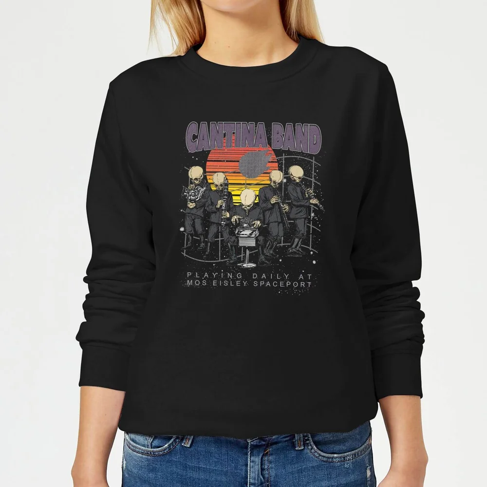 Star Wars Cantina Band At Spaceport Women's Sweatshirt - Black - S Afbeelding 1