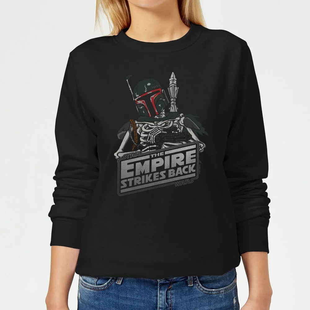 Star Wars Boba Fett Skeleton Women's Sweatshirt - Black - S Afbeelding 1