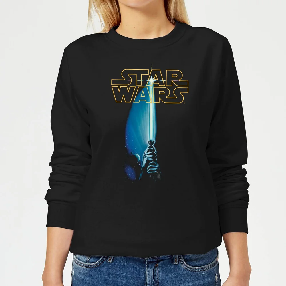 Star Wars Lightsaber Women's Sweatshirt - Black - S Afbeelding 1