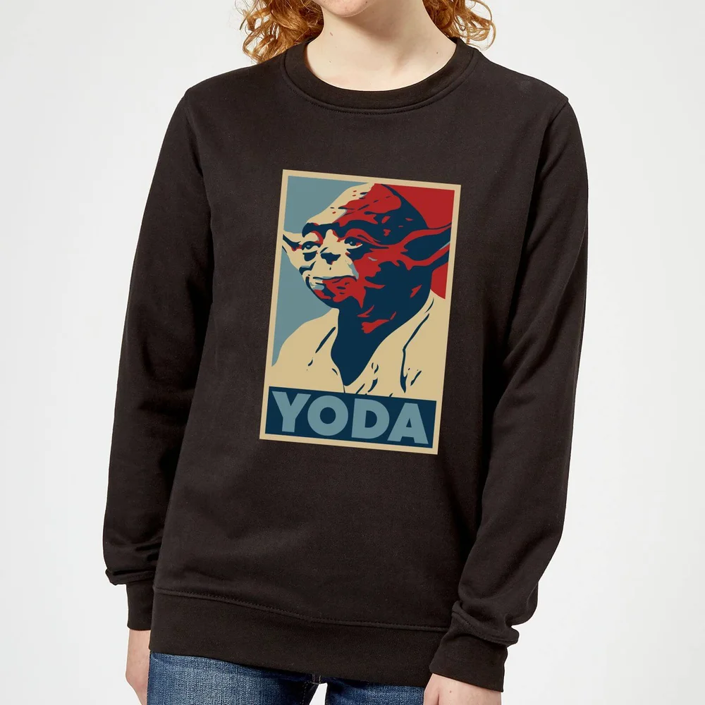 Star Wars Yoda Poster Women's Sweatshirt - Black - S Afbeelding 1