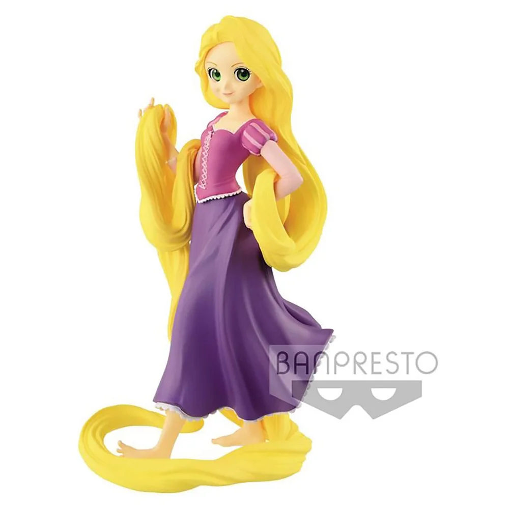 Banpresto Disney Characters Crystalux Rapunzel-figuur (16 cm) Afbeelding 1