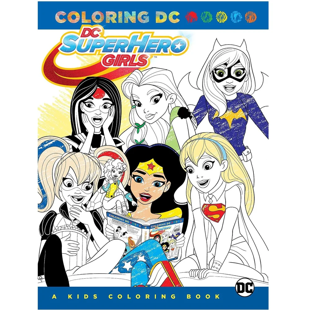 DC Comics DC Super Hero Girls A Kids Coloring Book (Graphic Novel) Afbeelding 1