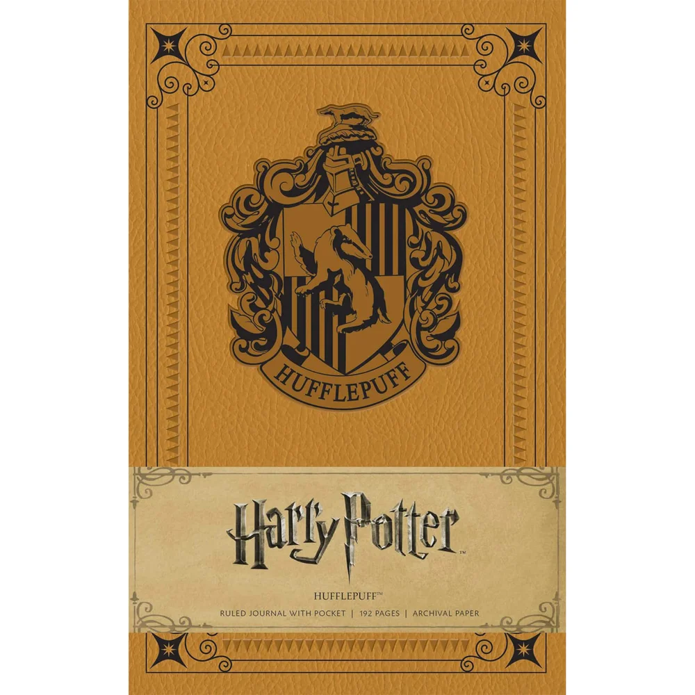 Hufflepuff Crest Hardcover Ruled Journal Afbeelding 1