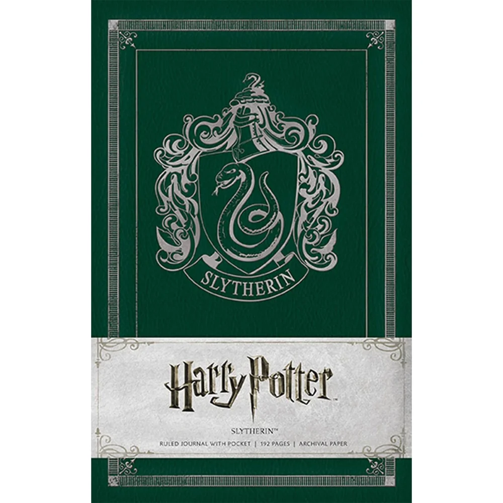 Slytherin Crest Hardcover Ruled Journal Afbeelding 1