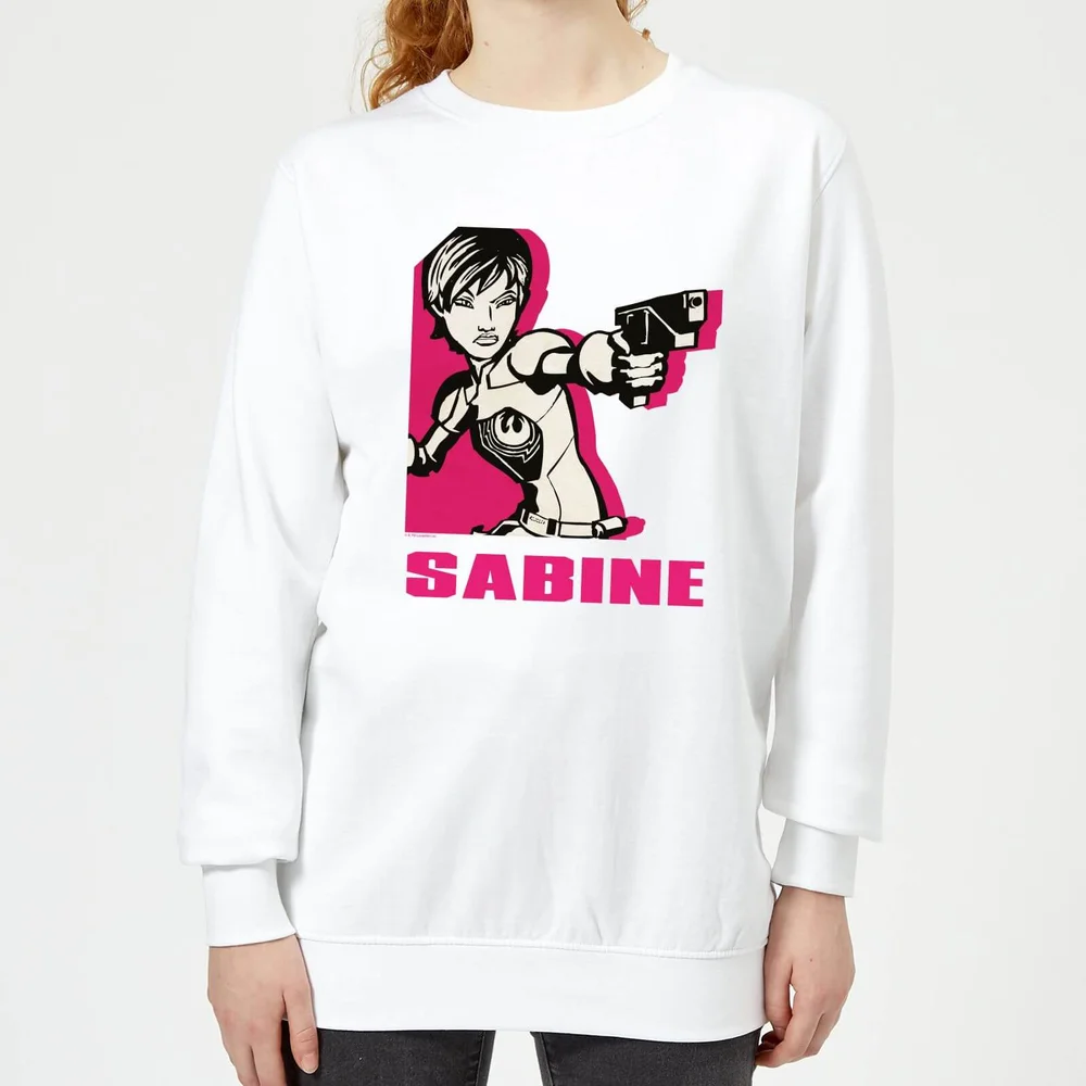 Star Wars Rebels Sabine Damestrui - Wit - S - Wit Afbeelding 1
