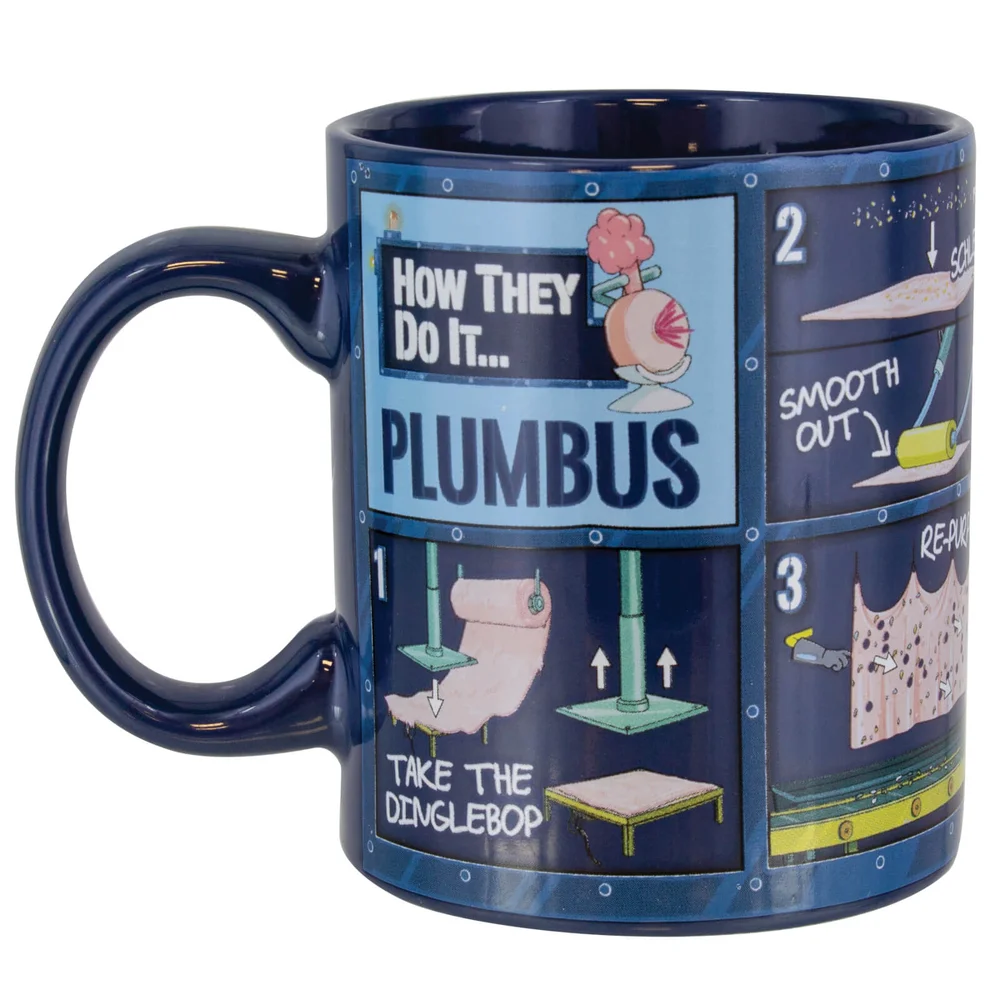 Rick and Morty Plumbus Instruction Mug Afbeelding 1