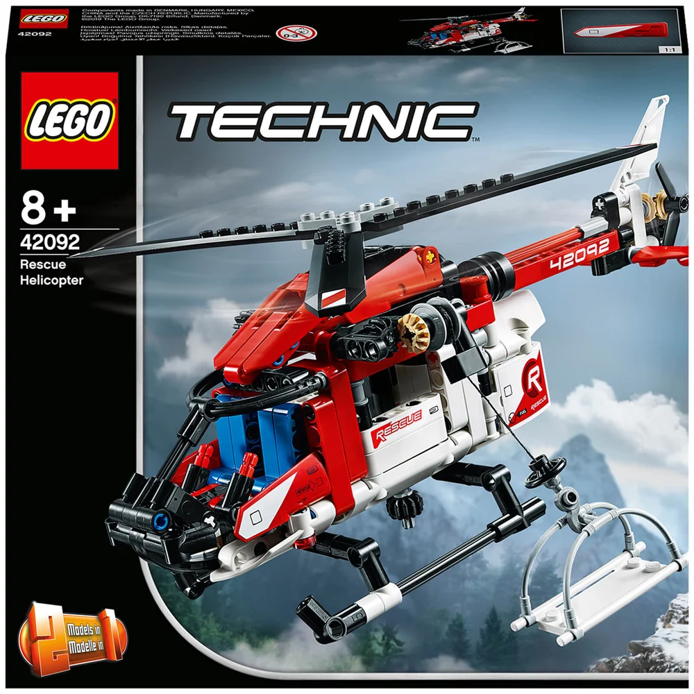 LEGO Technic: Rescue Helicopter 2 in 1 Building Set (42092) Afbeelding 1