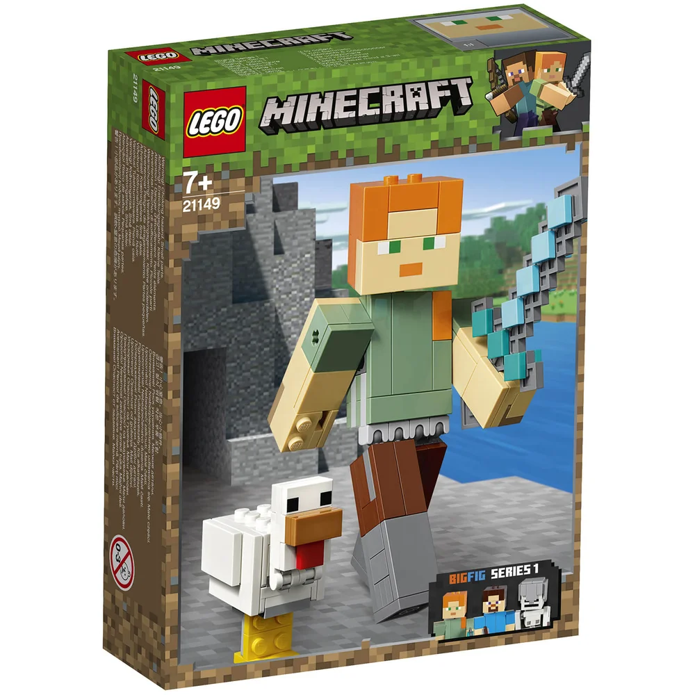 LEGO Minecraft: Minecraft Alex Bigfig with Chicken (21149) Afbeelding 1