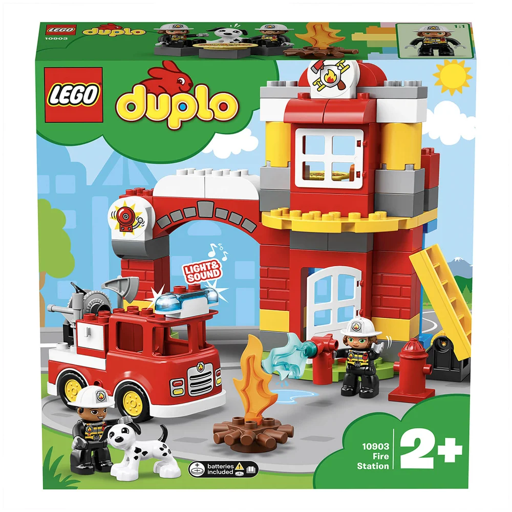 LEGO DUPLO Stad: Brandweerkazerne bouwsteentjes set (10903) Afbeelding 1
