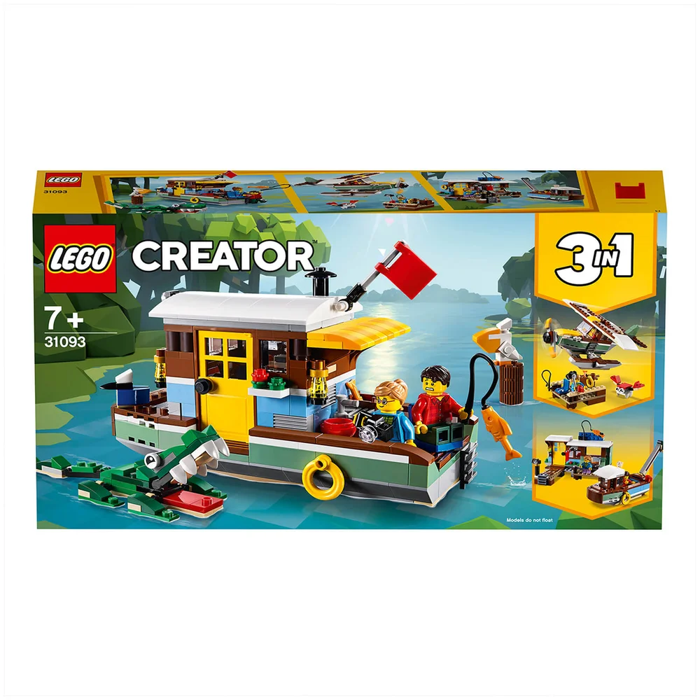 LEGO Creator: 3in1 Riverside woonboot bouwset (31093) Afbeelding 1