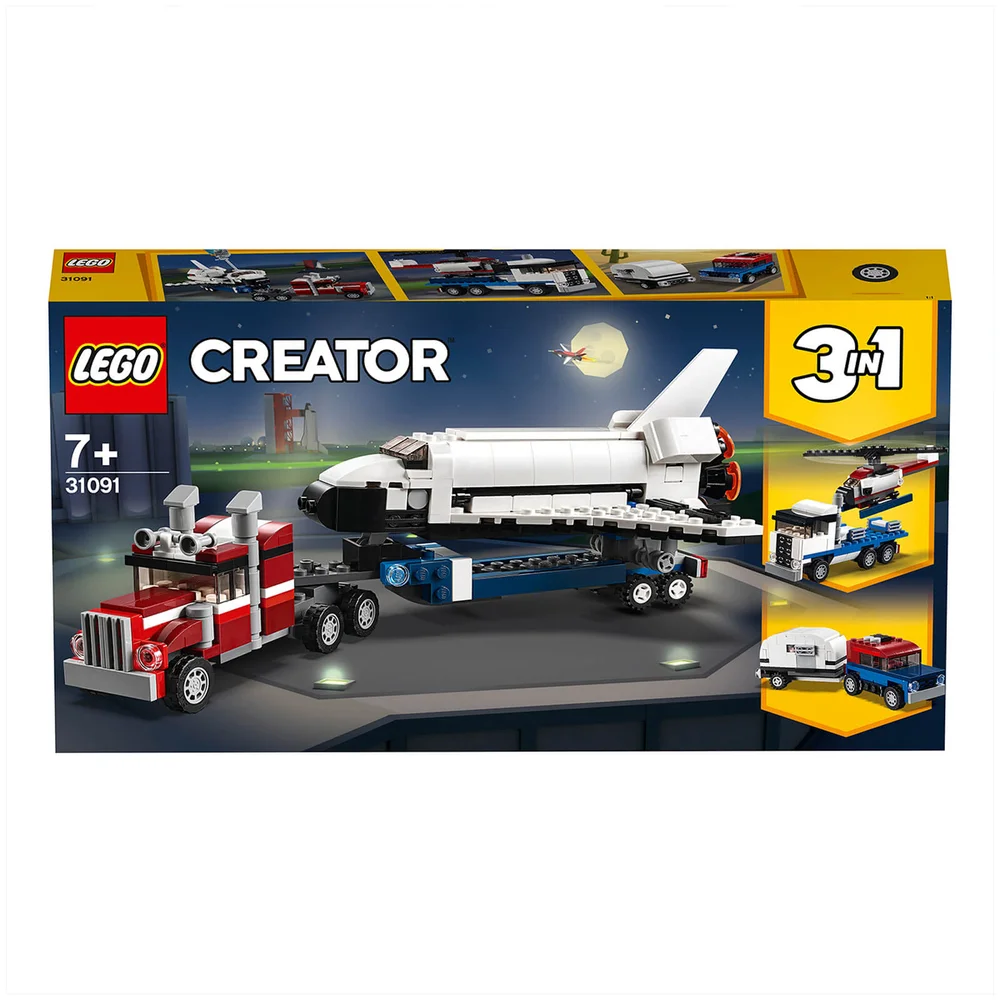 LEGO Creator: 3in1 Shuttle Transporter Building Set (31091) Afbeelding 1