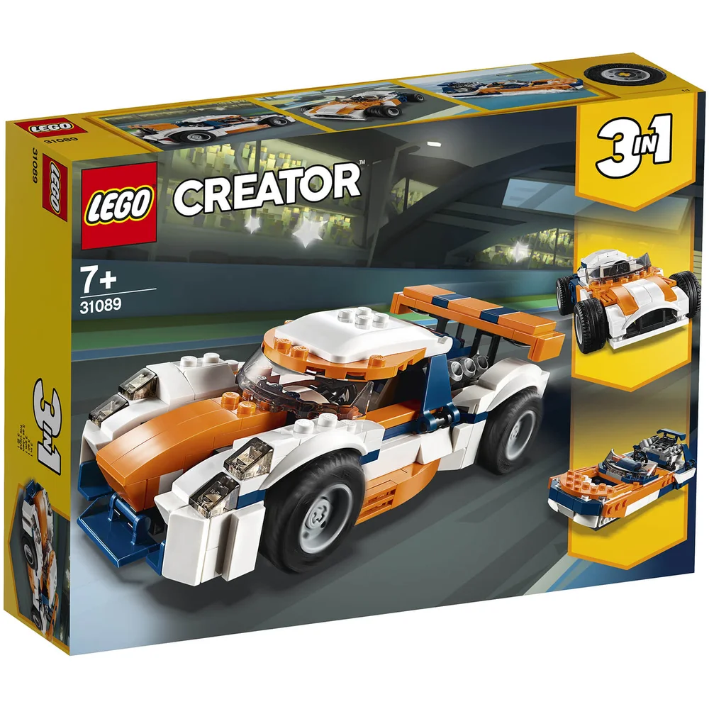 LEGO Creator: 3in1 Sunset circuitracer raceauto boot (31089) Afbeelding 1