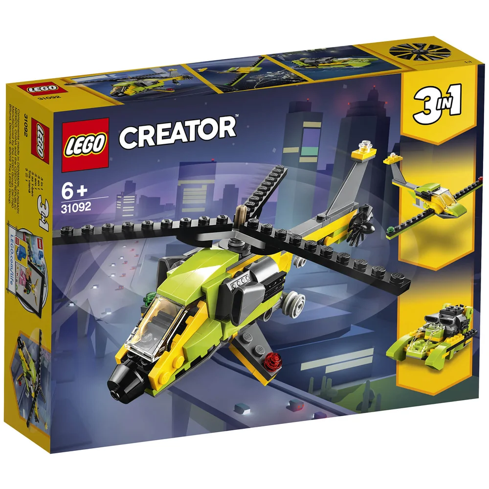 LEGO Creator: 3in1 Helicopter Adventure Building Set (31092) Afbeelding 1
